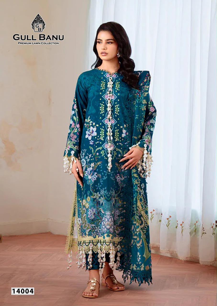 GULL BANU VOL 14 DESIGNER PAKISTANI SUITS ONLINE SUPPLIER - Image 4