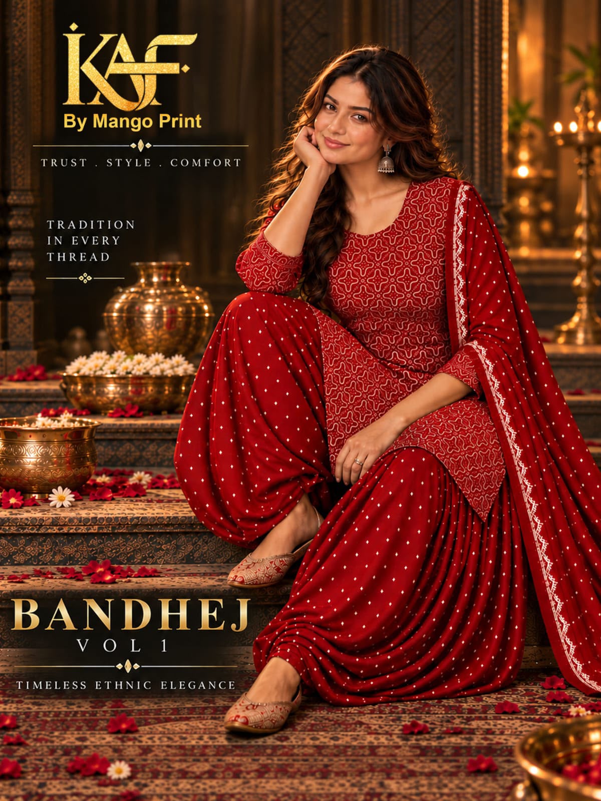 KAF BANDHEJ VOL 1 DESIGNER PAKISTANI SUITS ONLINE COLLECTION - Image 3