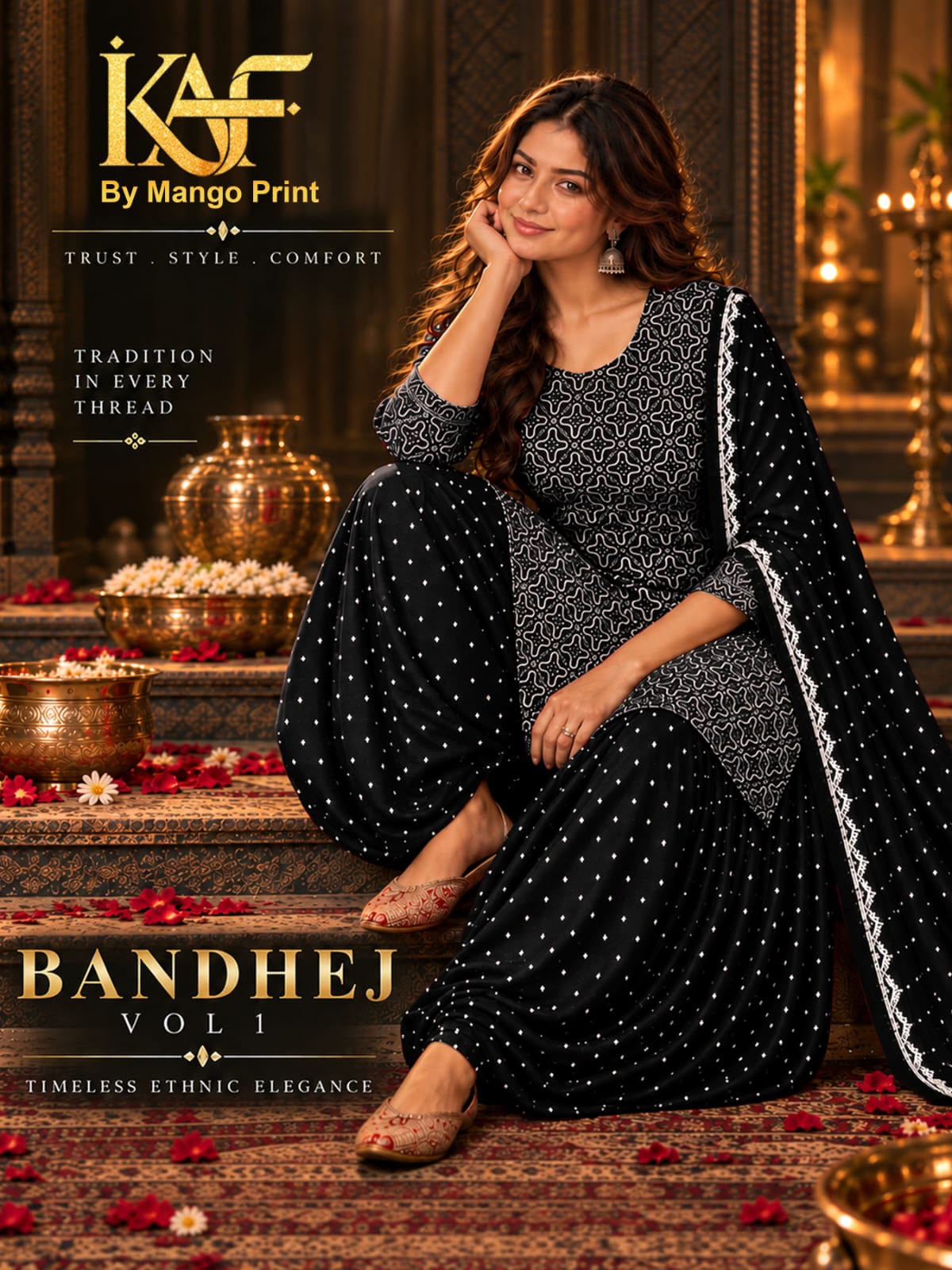 KAF BANDHEJ VOL 1 DESIGNER PAKISTANI SUITS ONLINE COLLECTION - Image 7