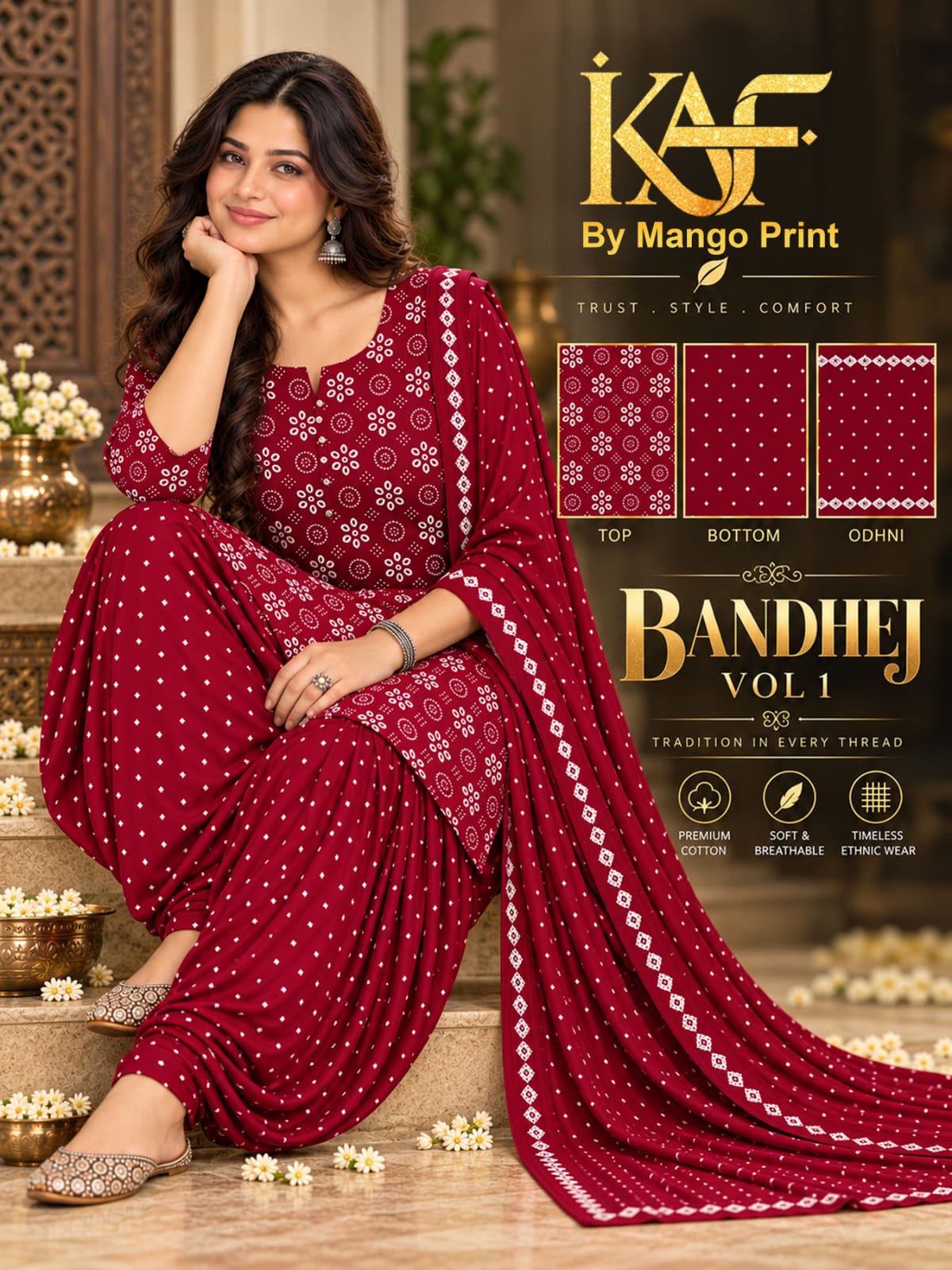 KAF BANDHEJ VOL 1 DESIGNER PAKISTANI SUITS ONLINE COLLECTION - Image 9