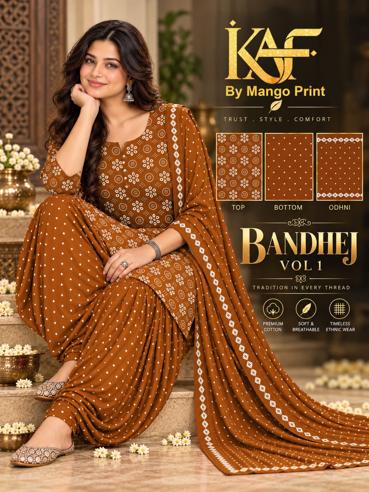 KAF BANDHEJ VOL 1 DESIGNER PAKISTANI SUITS ONLINE COLLECTION - Image 10