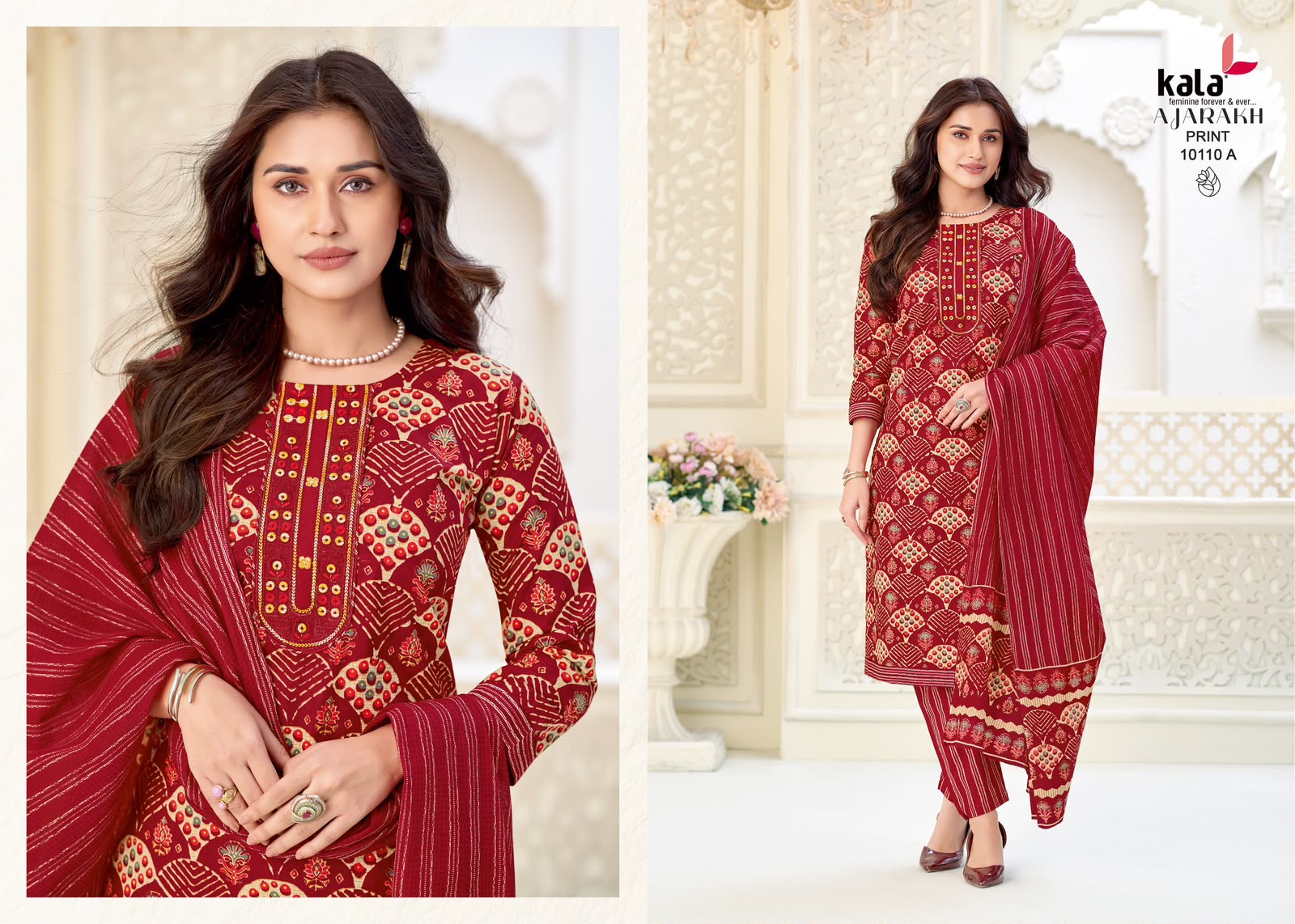 KALA AJRAKH VOL 1 DESIGNER PAKISTANI SUITS ONLINE SUPPLIER - Image 2