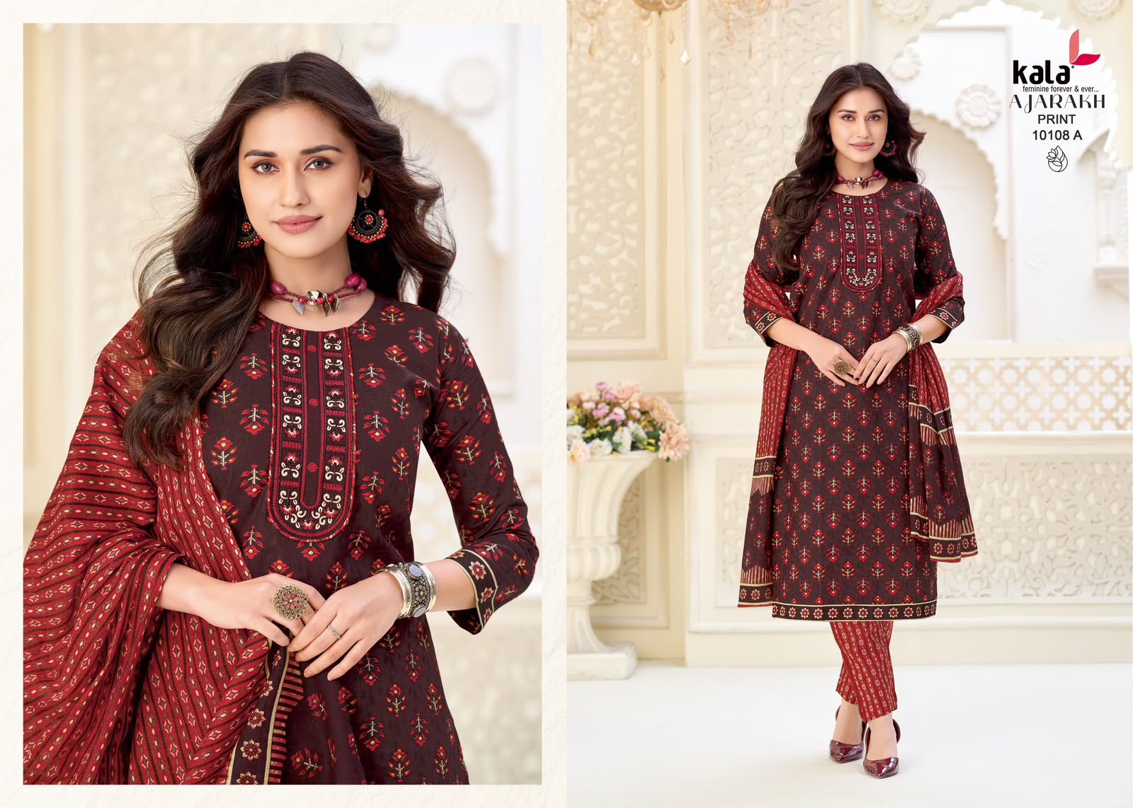 KALA AJRAKH VOL 1 DESIGNER PAKISTANI SUITS ONLINE SUPPLIER - Image 4
