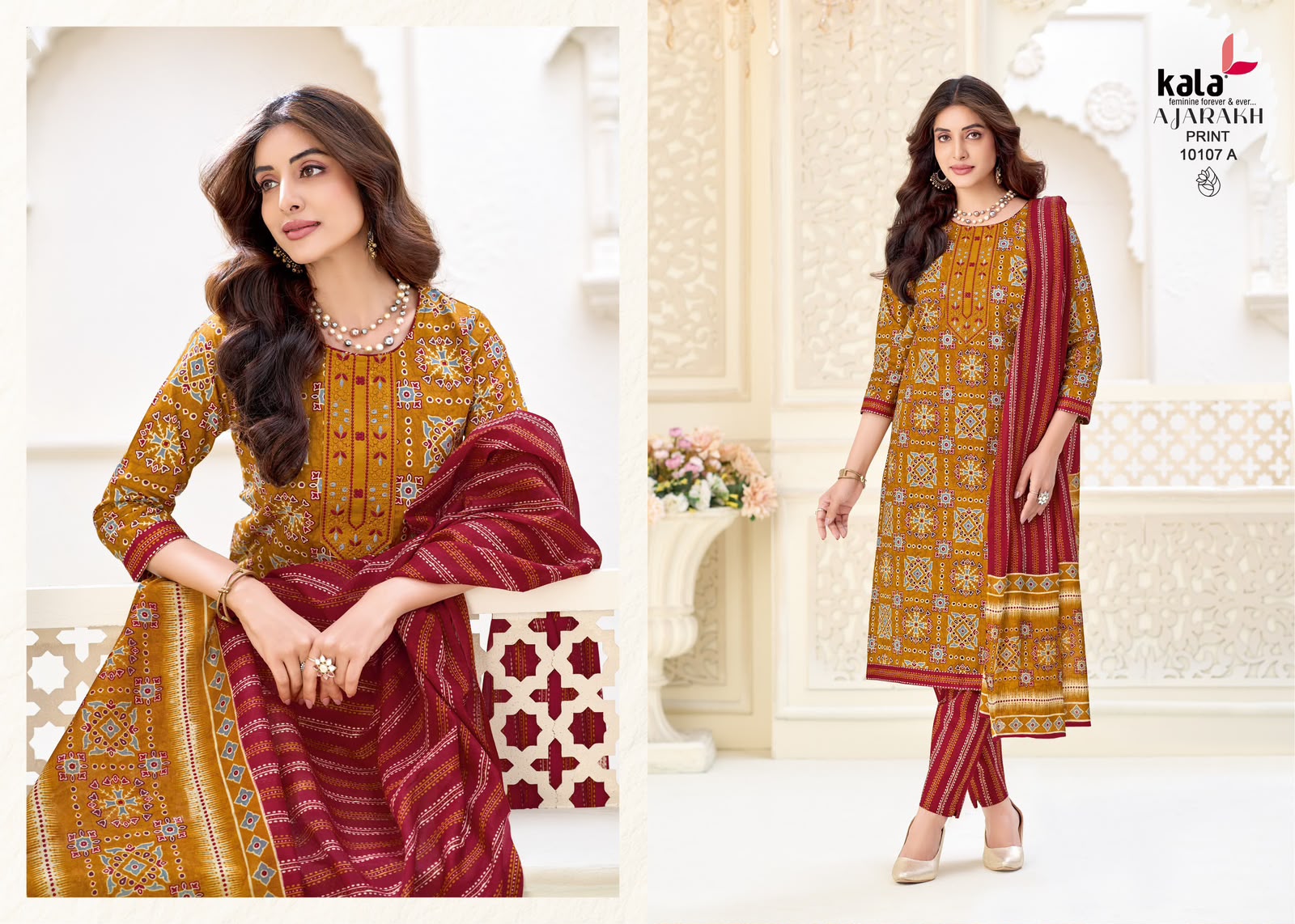KALA AJRAKH VOL 1 DESIGNER PAKISTANI SUITS ONLINE SUPPLIER - Image 5