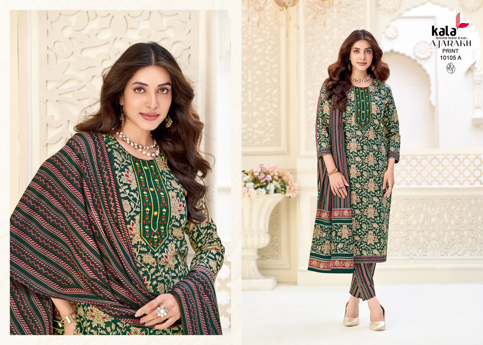 KALA AJRAKH VOL 1 DESIGNER PAKISTANI SUITS ONLINE SUPPLIER - Image 7