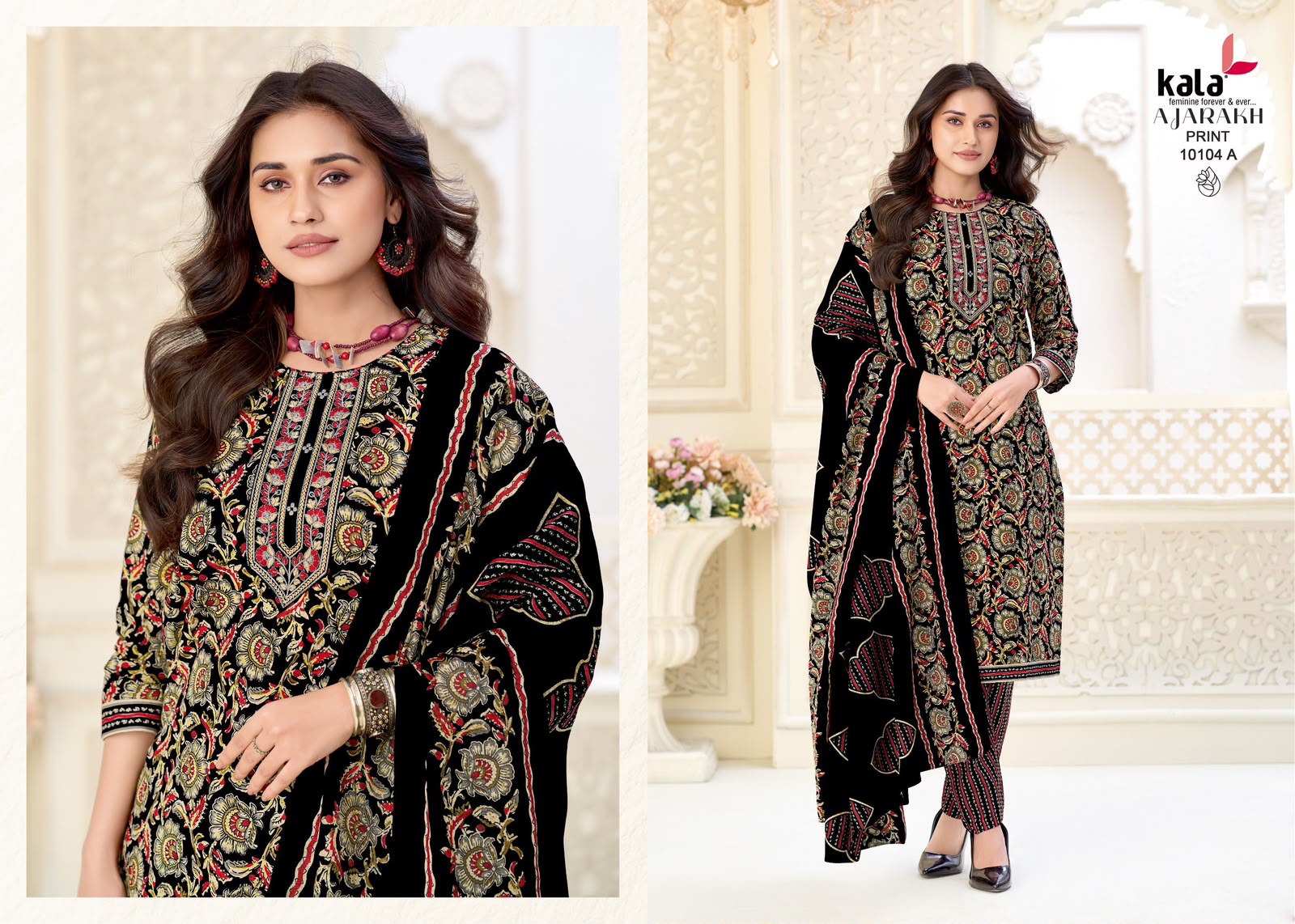 KALA AJRAKH VOL 1 DESIGNER PAKISTANI SUITS ONLINE SUPPLIER - Image 8