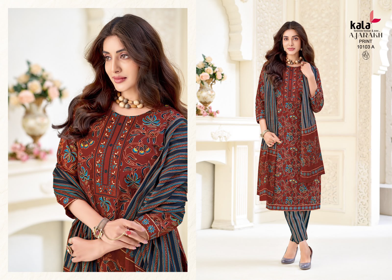 KALA AJRAKH VOL 1 DESIGNER PAKISTANI SUITS ONLINE SUPPLIER - Image 9