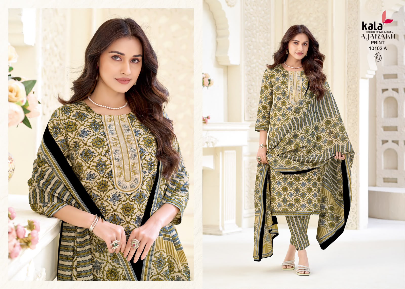 KALA AJRAKH VOL 1 DESIGNER PAKISTANI SUITS ONLINE SUPPLIER - Image 10