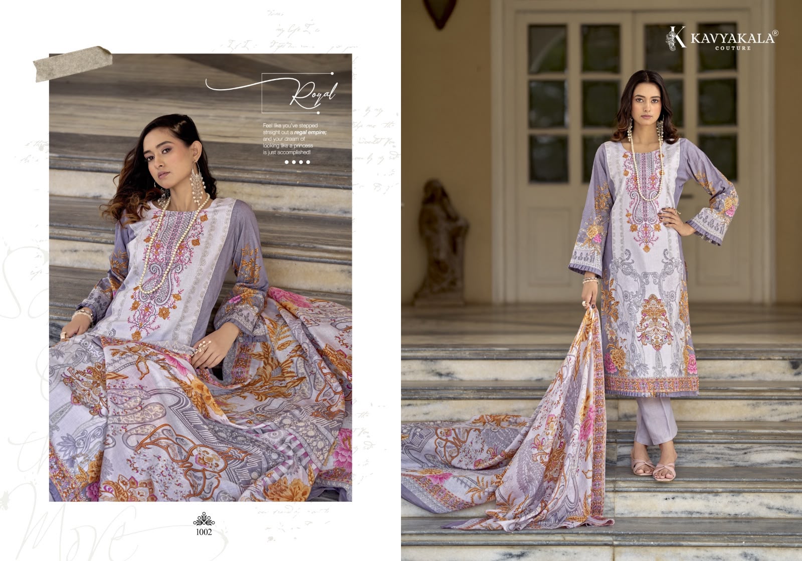 KAVYA KALA RIHAANA VOL 14 DESIGNER PAKISTANI SUITS FOR WOMEN COLLECTION - Image 3