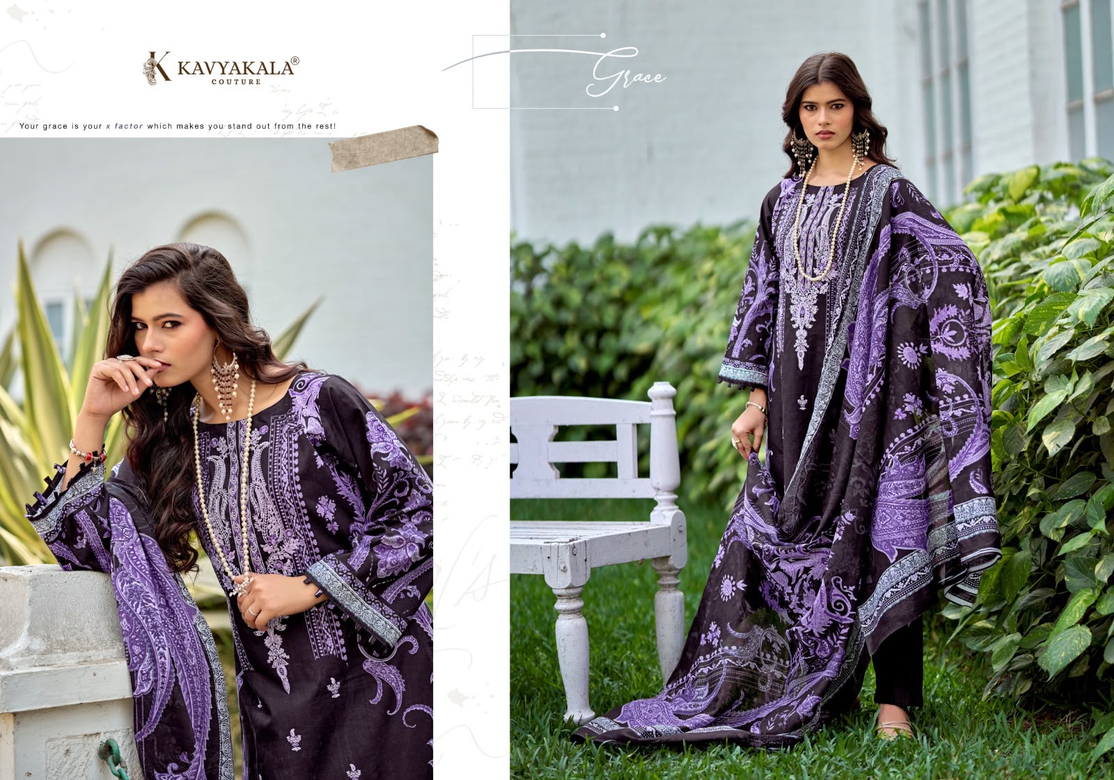 KAVYA KALA RIHAANA VOL 14 DESIGNER PAKISTANI SUITS FOR WOMEN COLLECTION - Image 4