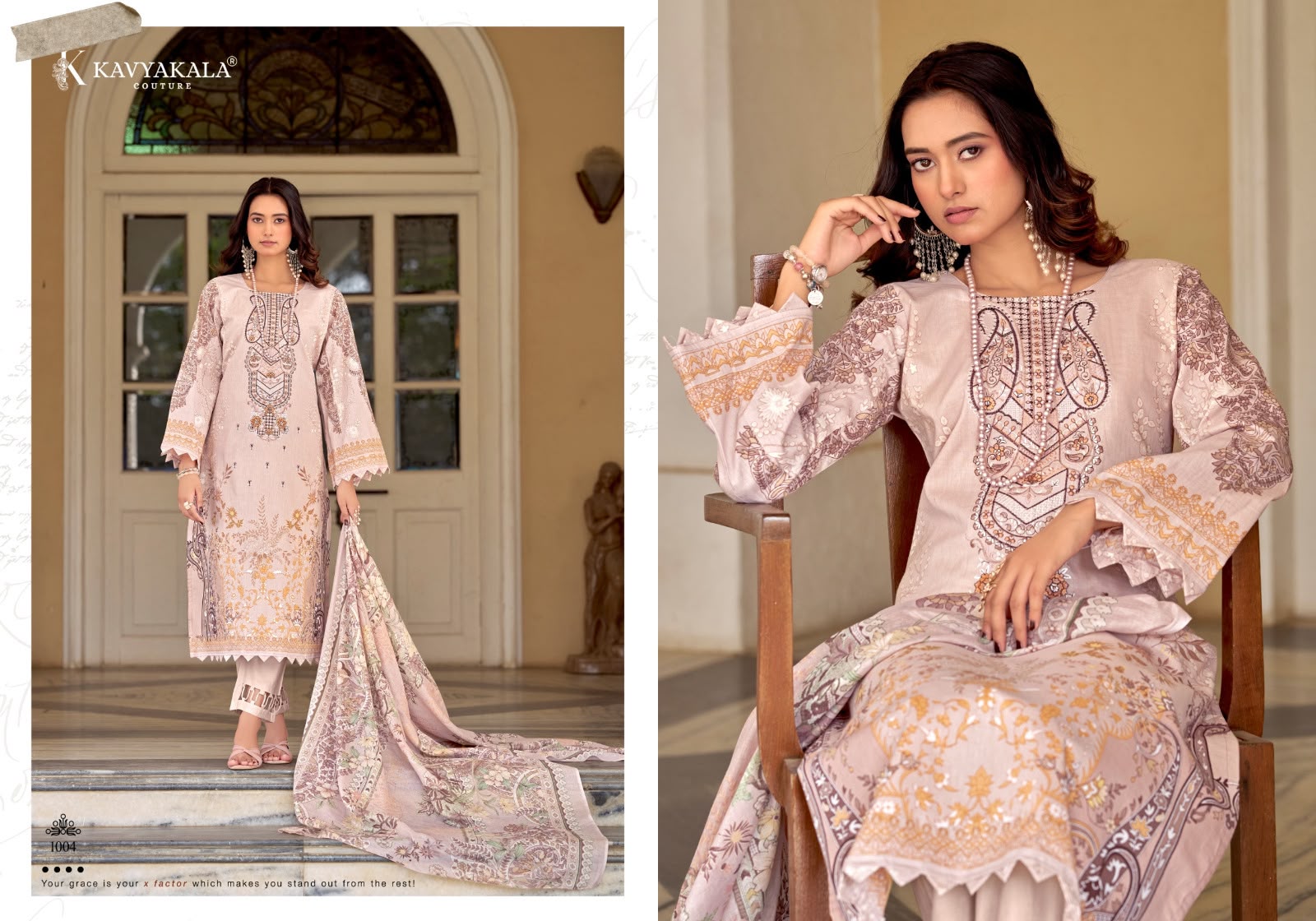KAVYA KALA RIHAANA VOL 14 DESIGNER PAKISTANI SUITS FOR WOMEN COLLECTION - Image 7