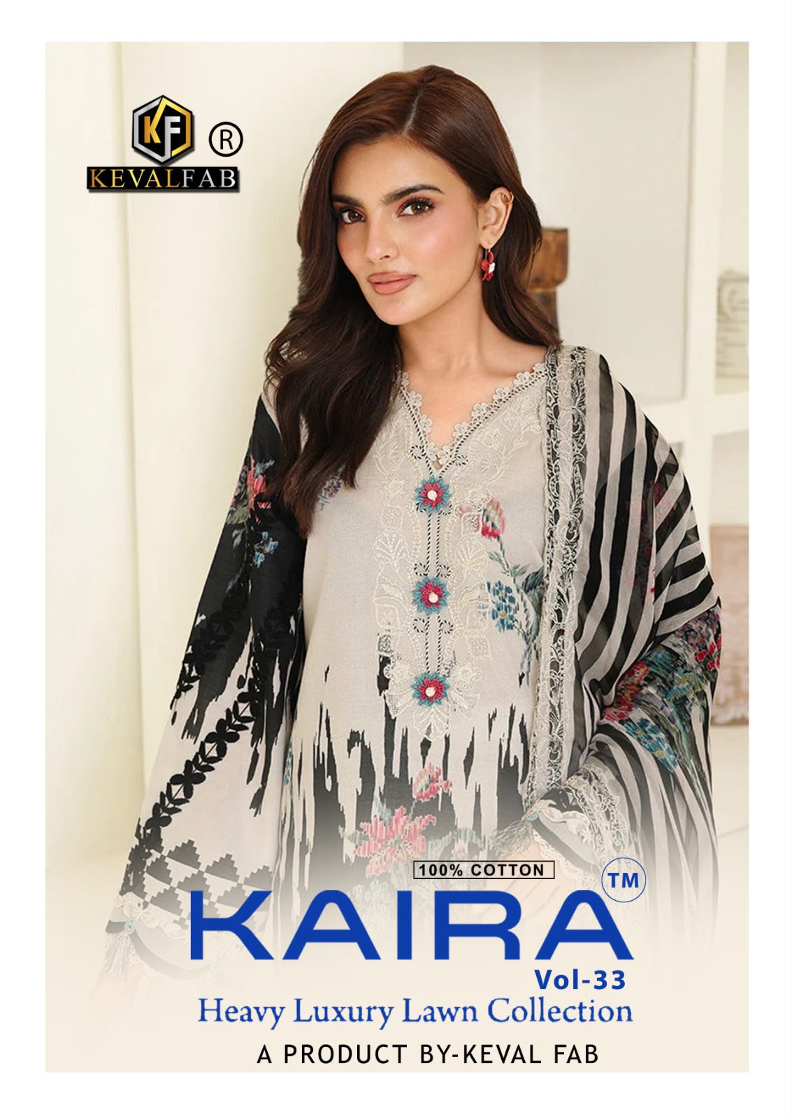 KEVAL FAB KAIRA VOL 33 DESIGNER PAKISTANI SUITS ONLINE WHOLESALE - Image 2