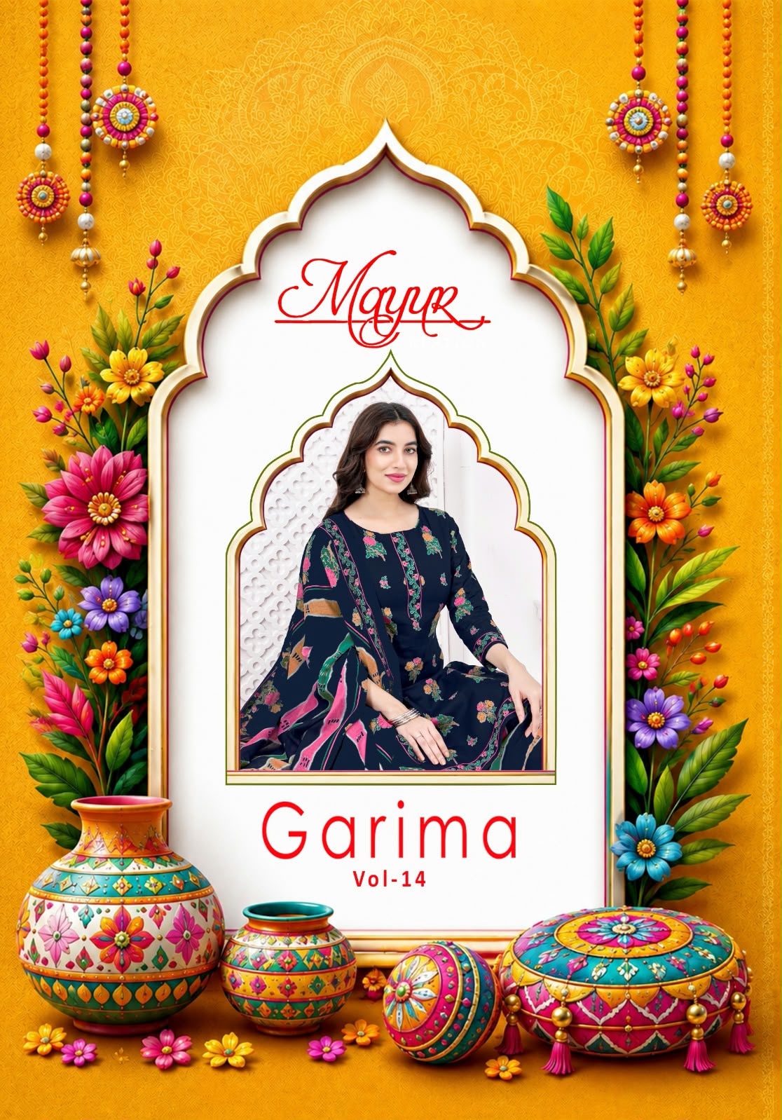 MAYUR CREATION GARIMA VOL 14 DESIGNER PAKISTANI SUITS ONLINE - Image 2