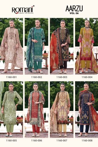ROMANI AARZU VOL-36 DESIGNER PAKISTANI SUITS AT BEST PRICE ONLINE