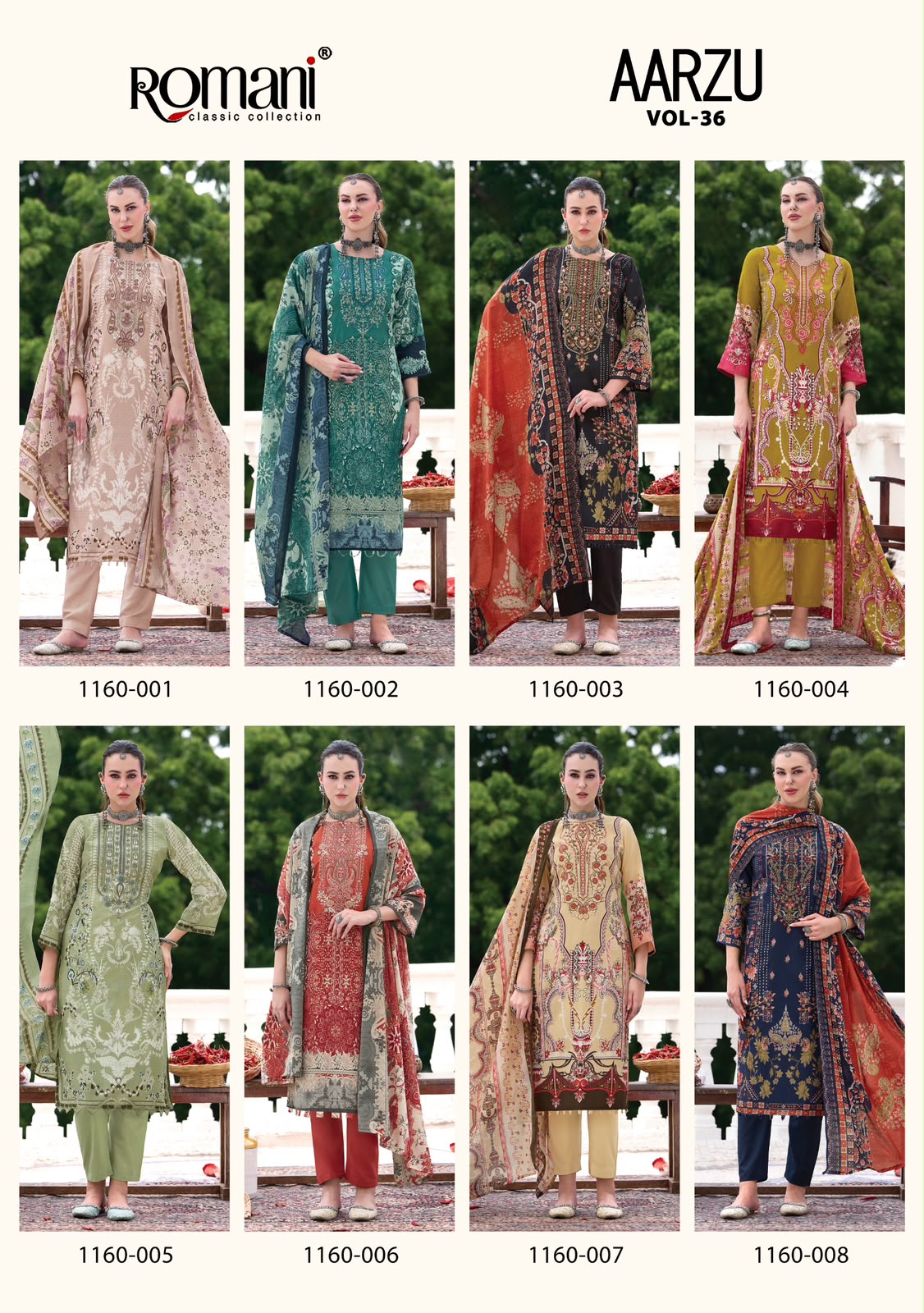 ROMANI AARZU VOL-36 DESIGNER PAKISTANI SUITS AT BEST PRICE ONLINE (#32187)