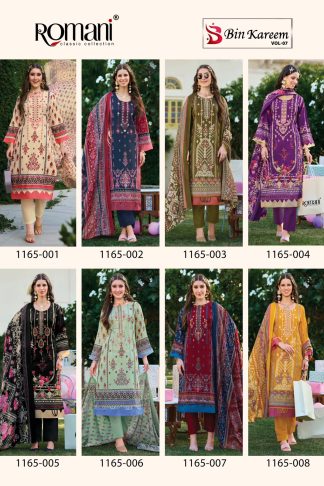 ROMANI BIN KAREEM VOL 7 DESIGNER PAKISTANI SUITS ONLINE SUPPLIER