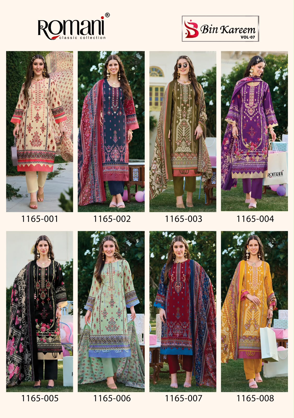 ROMANI BIN KAREEM VOL 7 DESIGNER PAKISTANI SUITS ONLINE SUPPLIER (#32220)