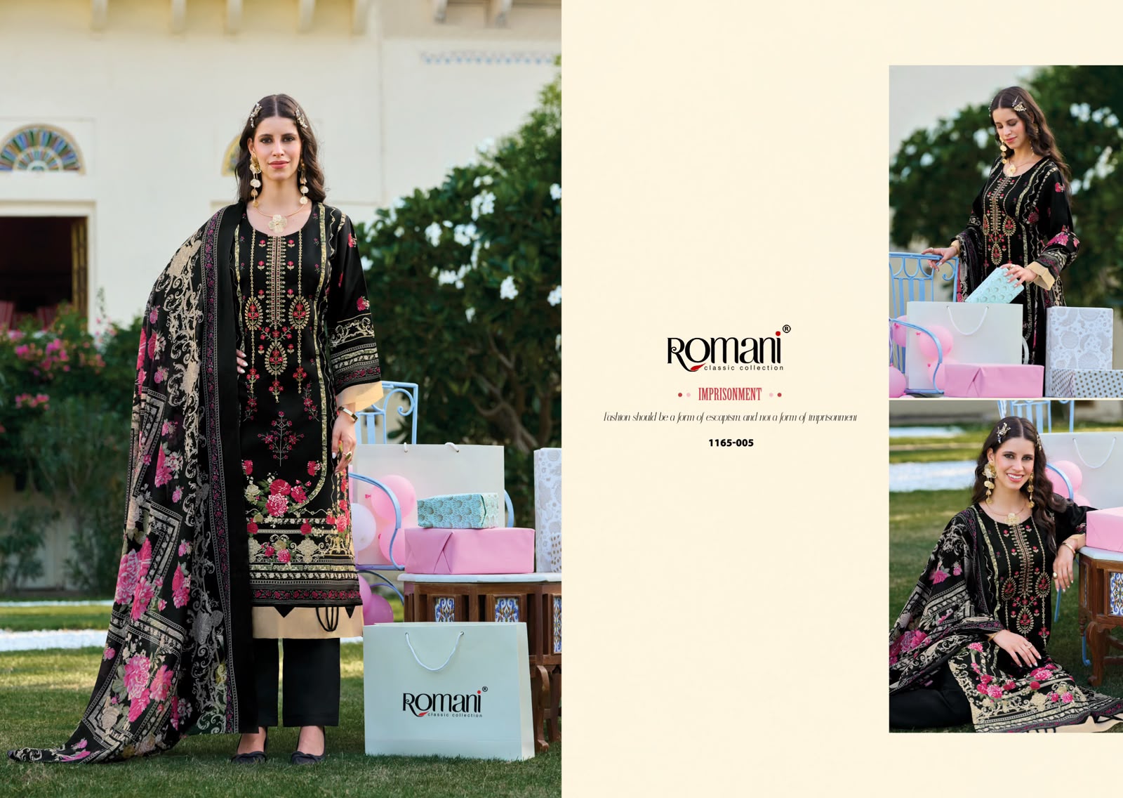 ROMANI BIN KAREEM VOL 7 DESIGNER PAKISTANI SUITS ONLINE SUPPLIER - Image 9