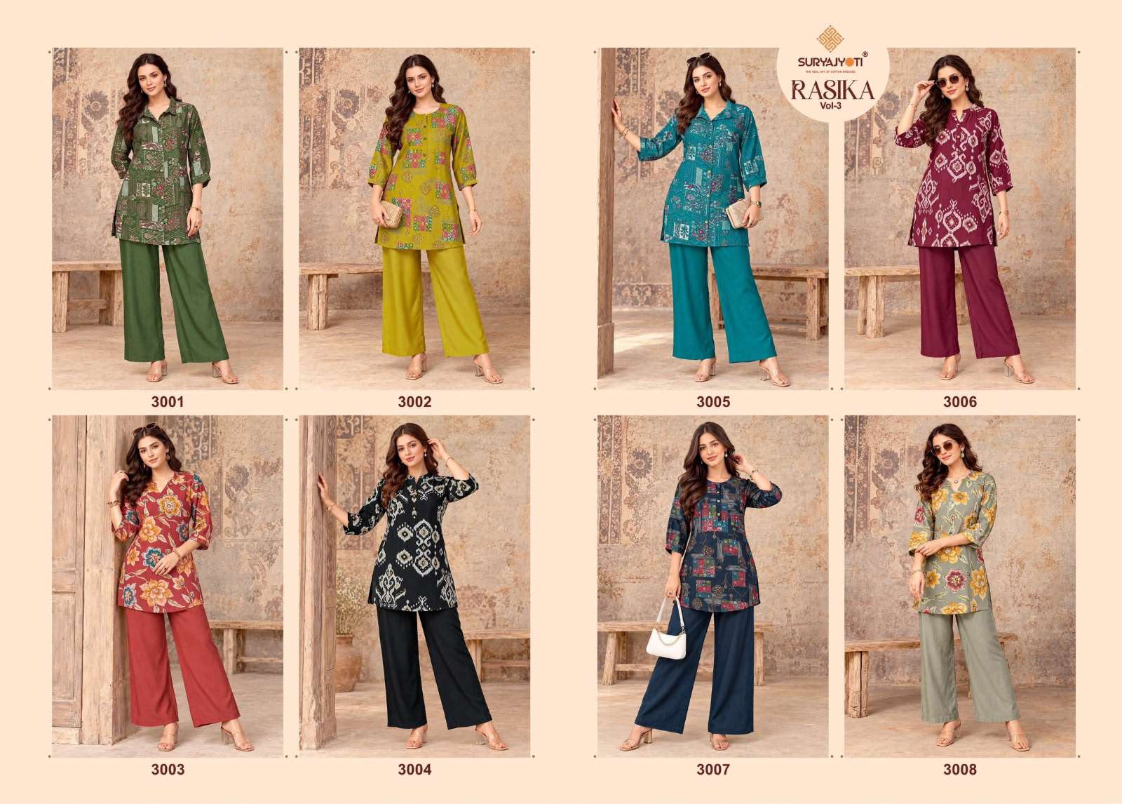 SURYAJYOTI RASIKA VOL 3 DESIGNER PAKISTANI SUITS ONLINE SHOPPING