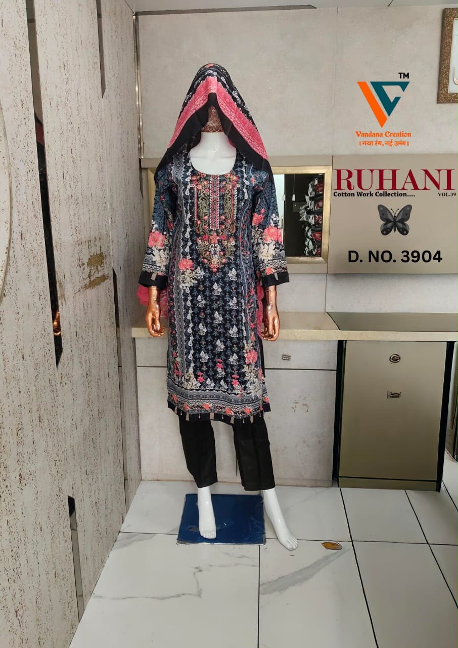 VANDANA RUHANI VOL 39 DESIGNER PAKISTANI SUITS FOR WOMEN - Image 2