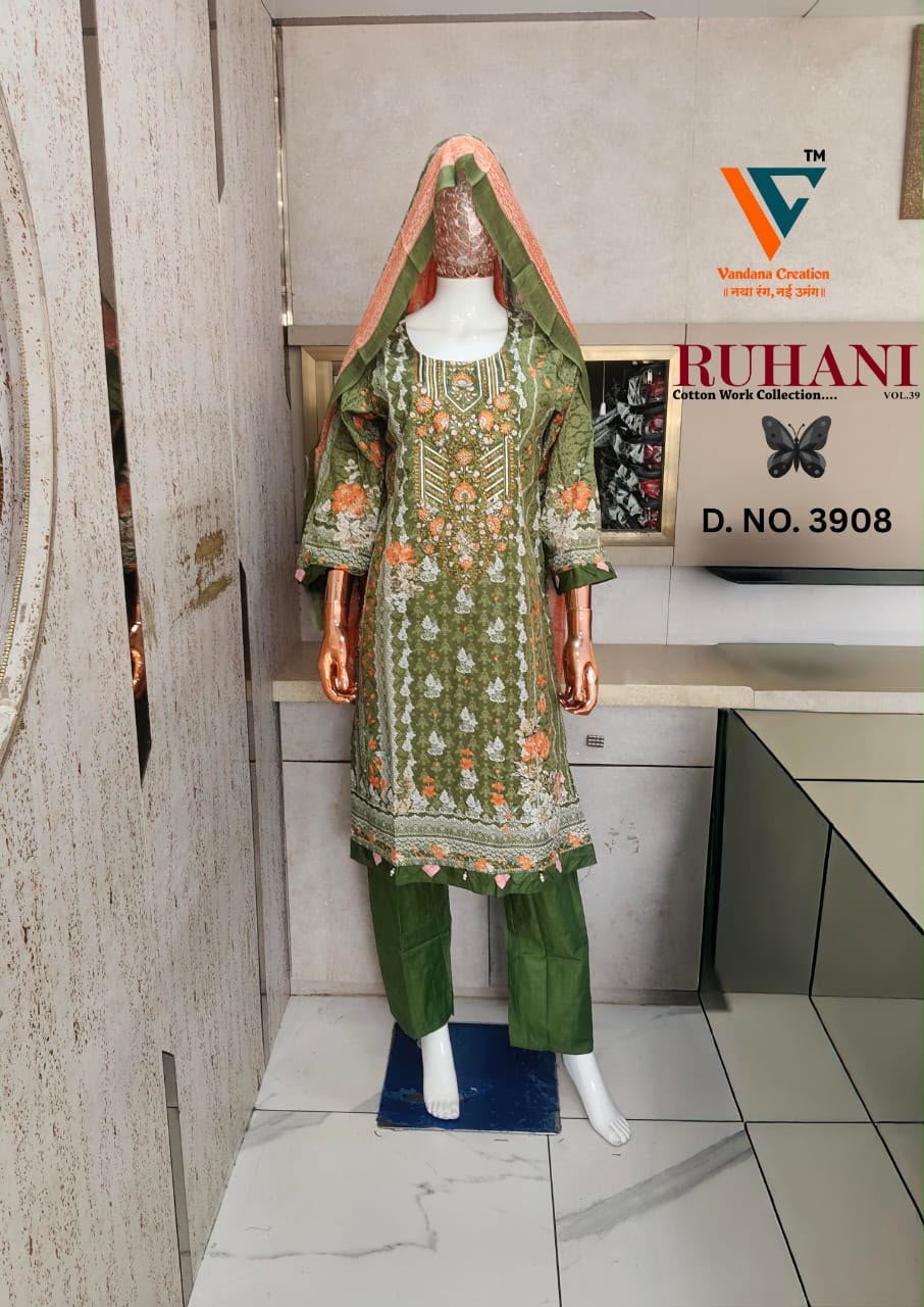 VANDANA RUHANI VOL 39 DESIGNER PAKISTANI SUITS FOR WOMEN - Image 8