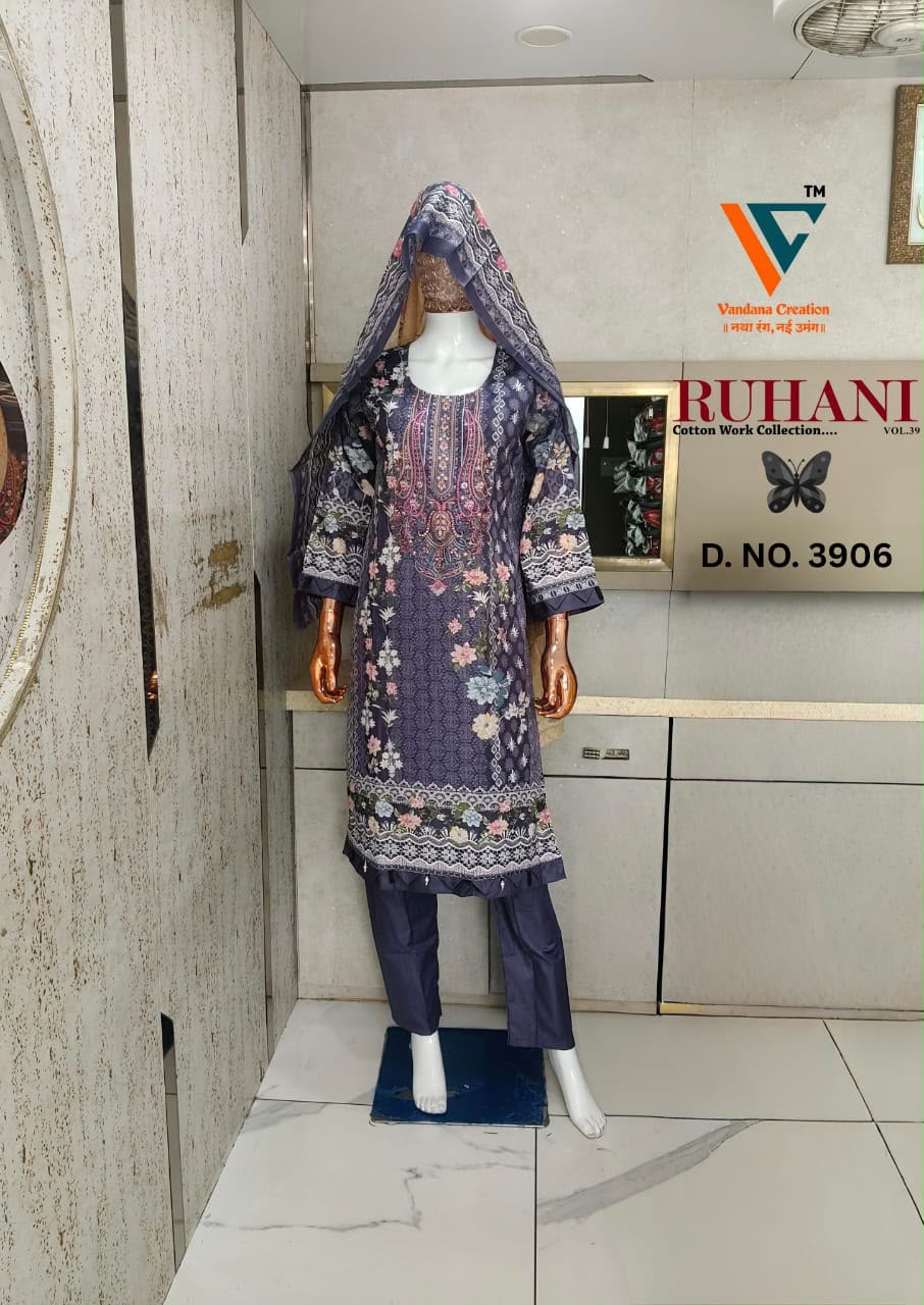 VANDANA RUHANI VOL 39 DESIGNER PAKISTANI SUITS FOR WOMEN - Image 7