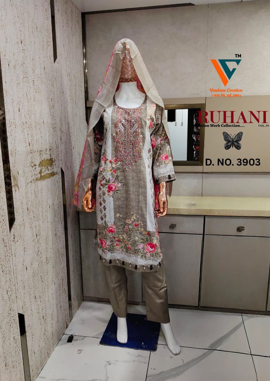 VANDANA RUHANI VOL 39 DESIGNER PAKISTANI SUITS FOR WOMEN - Image 6